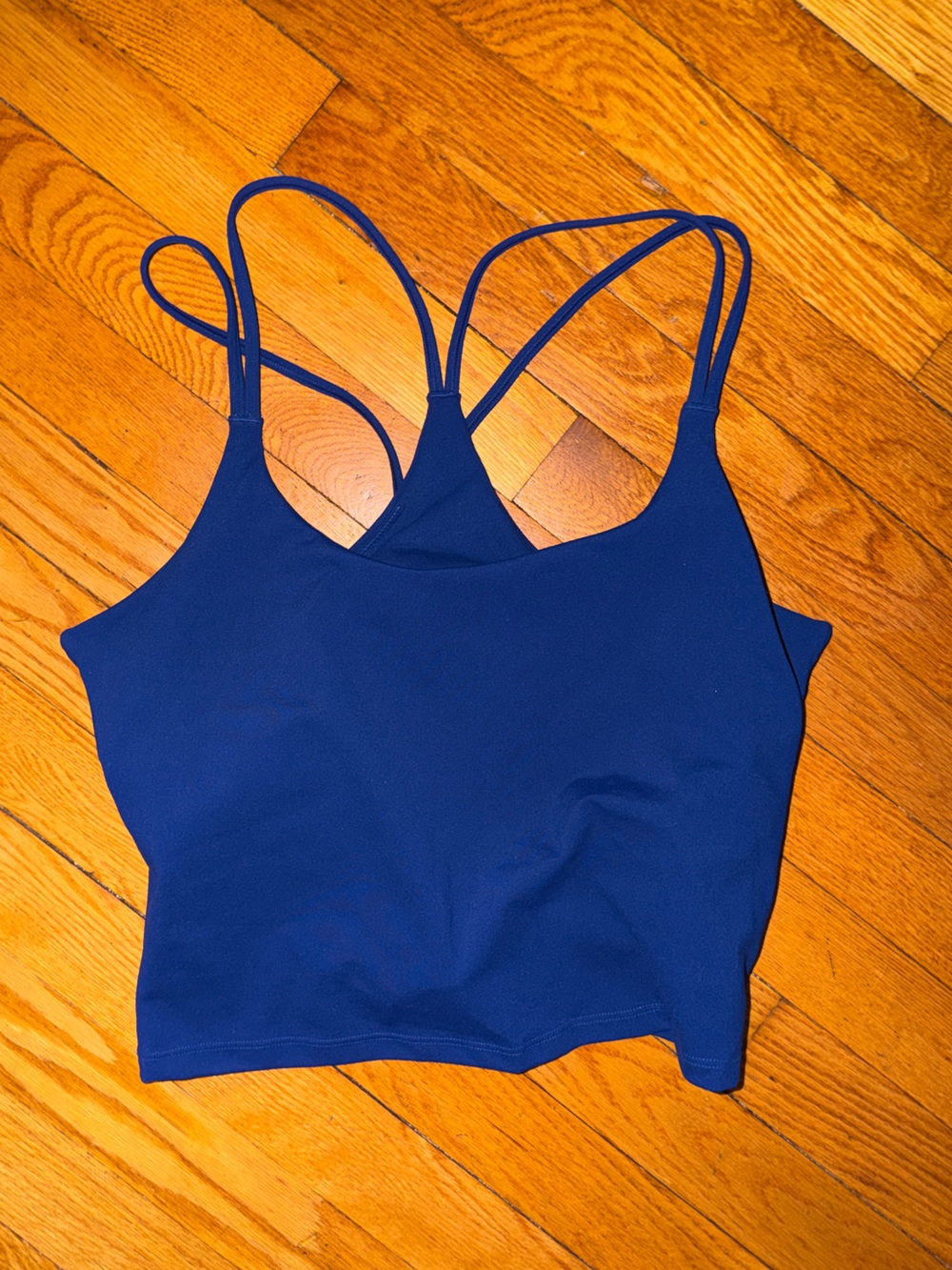 Fabletics Principal Built In Bra Tank - Admiral Blue - sz Large